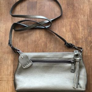 NWOT Bronze lecxci leather shoulder bag
